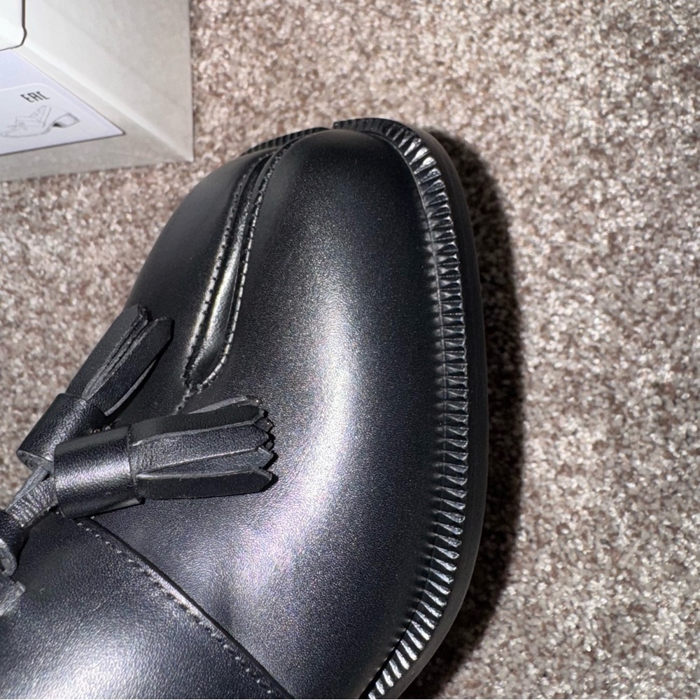 New Size 36 Maison Margiela Tabi Black Loafers - Picture 9 of 12